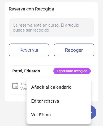 Opción de ver la firma después de hacer clic en el lápiz de edición.