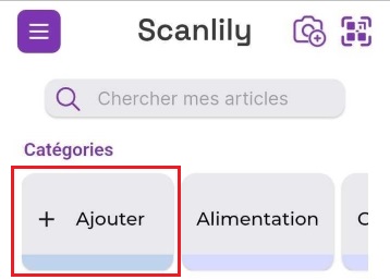 Image de la page du tableau de bord, incluant "Ajouter nouveau"