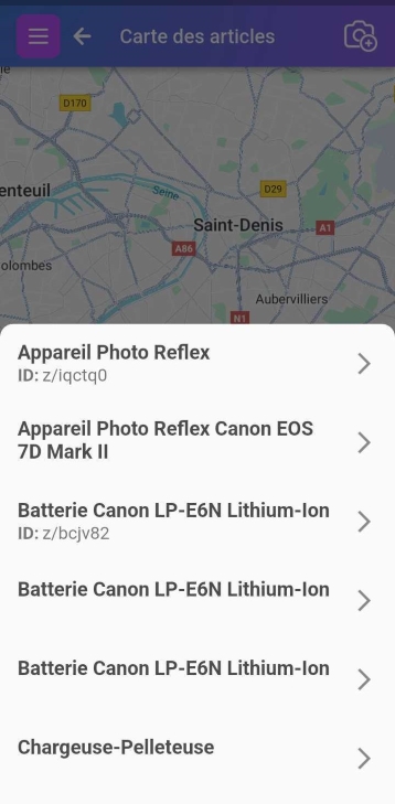 Image d'un détail de carte avec quelques éléments.