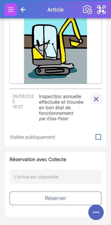 Image de la section Réservation avec retrait et bouton Réserver