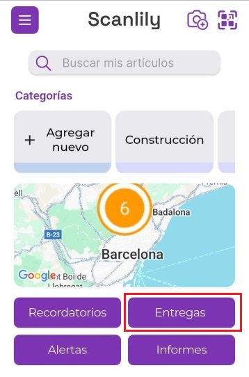 Imagen del panel con la sección de Pagos resaltada.