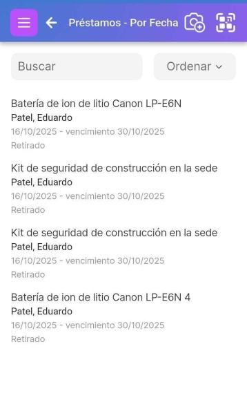 Imagen de Checkouts - Por Fecha