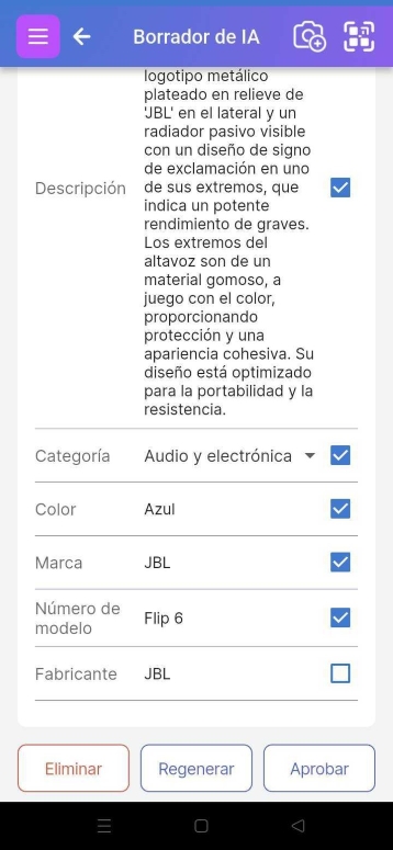 Imagen que muestra el resumen del artículo redactado por IA