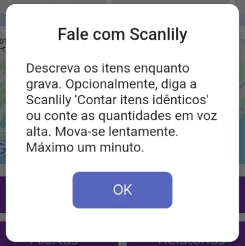 Popup de fala