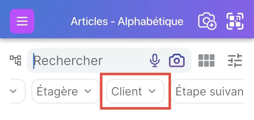Gérer les inventaires des clients