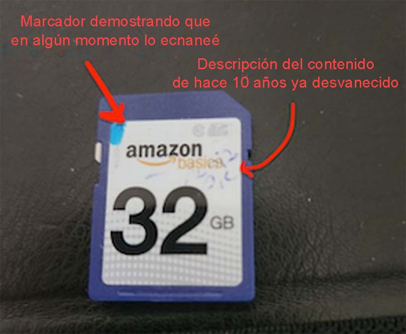 Simplificando la organización de tarjetas SD con Scanlily