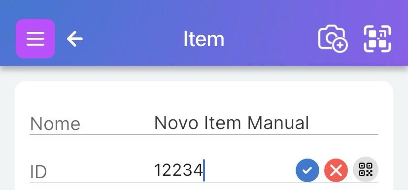 Imagem mostrando a digitação do ID