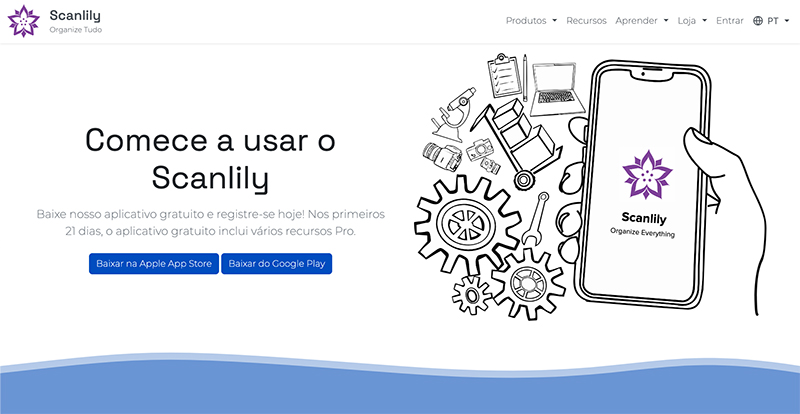 Página de primeiros passos