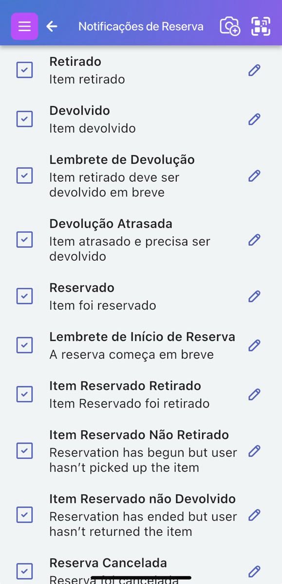 Imagem mostra lista de notificações