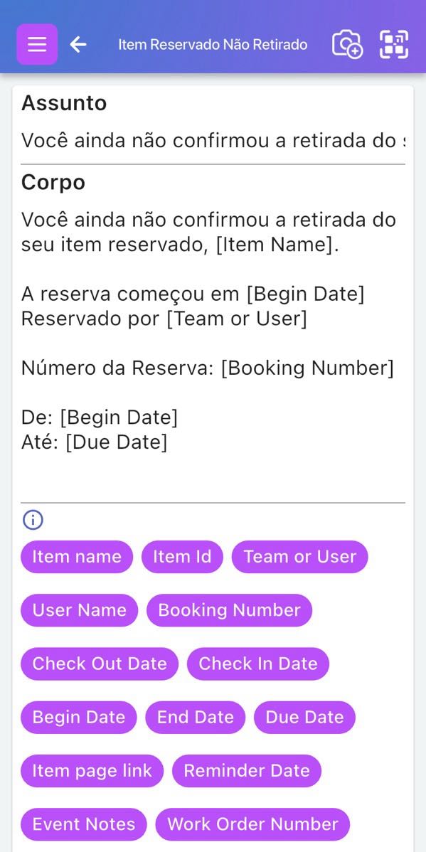 Imagem mostra captura de tela do editor de notificações