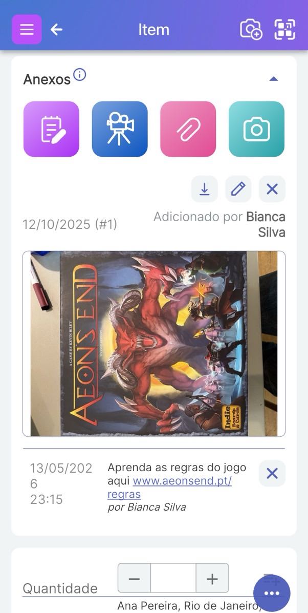 Hiperlink exibido para a nota.